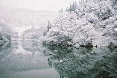Nature Winter Snow Water Reflection Cold HD Wallpapers Wallpapers ...