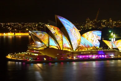 Sydney Opera House At Night Magnificent HD Wallpapers