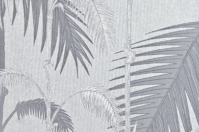 Palm Jungle Wallpapers Textured Silver