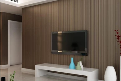 Textures Gray Wall Paper Roll Modern Room Wallpapers Brown Pvc ...