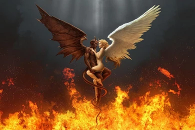 Angels Wings Curious Hell Heaven Opposite Marek Okon Desktop ...