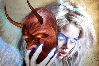 LITTLE DIFFERENT BETWEEN HEAVEN AND HELL WALLPAPER   (