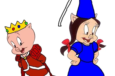 Wallpapers Porky Pig Looney Tunes Prince And Princess Petunia ...