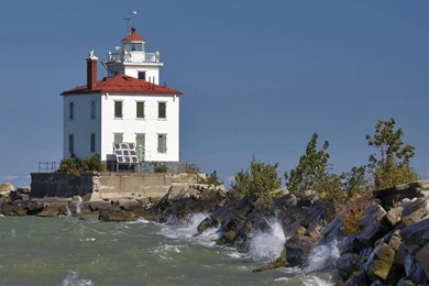 Fairport Harbor West Lighthouse On Lake Erie Ohio Wallpapers ...