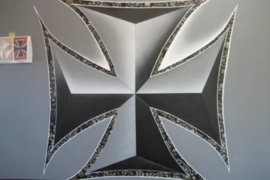 Skull Border 3D Iron Cross By Robotifux On DeviantArt