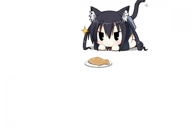 NEKO VS FISH WALLPAPER   (