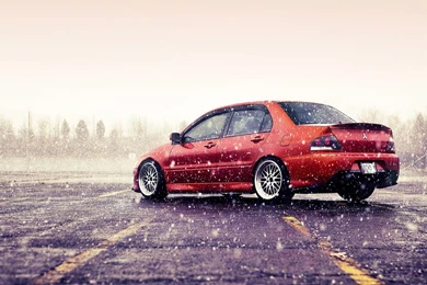 SuperHD.pics: Mitsubishi Lancer Evolution IX Cars Parking Rims ...