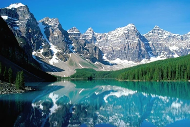Wallpapers Alberta Banff National Park Bow Lake Canada Mountains ...
