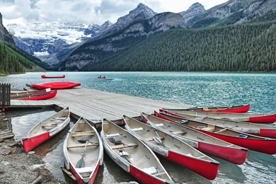 Download Wallpapers 3840x2400 Lake Louise, Alberta, Canada, A ...
