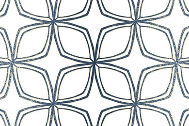 Modern Star Geometric Wallpaper, Navy Blue & White With Gold ...