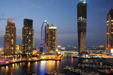 Dubai Night Skyline Wallpapers