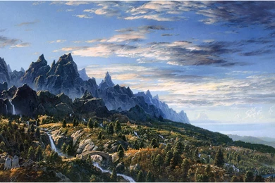 Fantasy Art Middle earth Ted Nasmith Jrr Tolkien Fictional