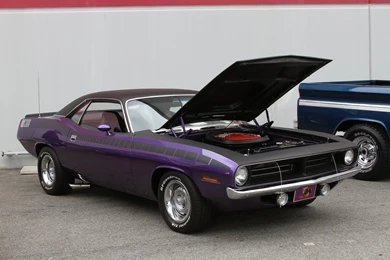 Plymouth: Cuda Purple Mopar Classic Stripe Wallpapers For Desktop ...