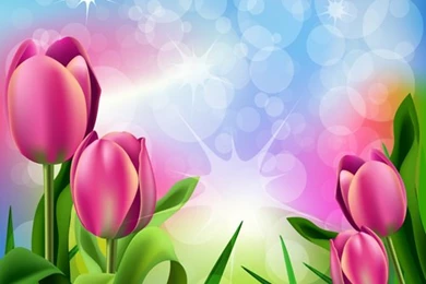 Spring Flower Beautiful Backgrounds Vectors 13   Vector Backgrounds ...