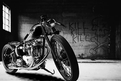 Black Motorcycle HD Widescreen Wallpapers