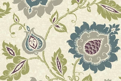 Carey Lind Vibe Removable 27' X 27" Jaco Floral Wallpapers