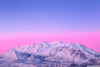 Mount Timpanogos Pink Sunset HD Desktop Wallpapers : High ...