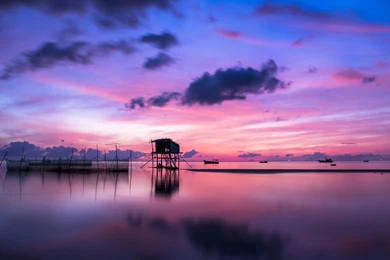 Pink Sunset Wallpapers HD For Desktop Of Beautiful Sunset