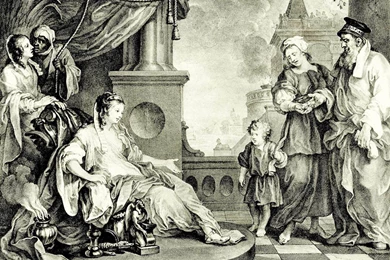 The Boy Moses Before The Daughter Of The Pharaoh , Hogarth William ...