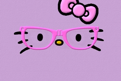DroidsR4girls: Hello Nerdy Kitty Face Wallpapers