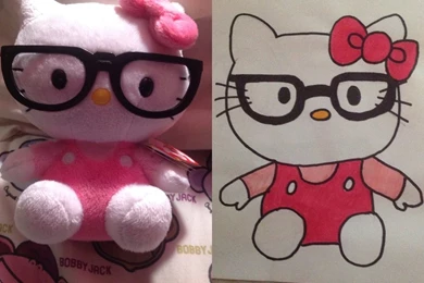 Hello Kitty Nerd Beanie Images