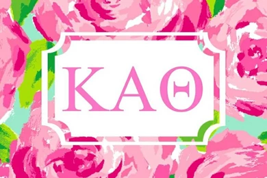 Kappa Alpha Theta Lilly iPhone Monogram Background!