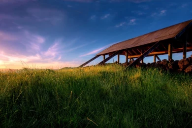 Grass And Hut Full HD Wallpapers HD Wallpapers Zone