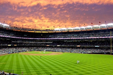 Yankee Stadium Sunset