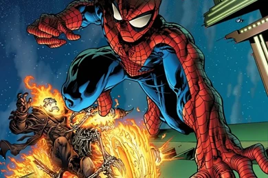 Comics Spiderman Marvel Comics Ghostrider 1400x1387 Wallpapers High ...