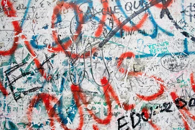 Berlin Wall Closeup On Potsdamer Platz   Wall Mural & Photo ...