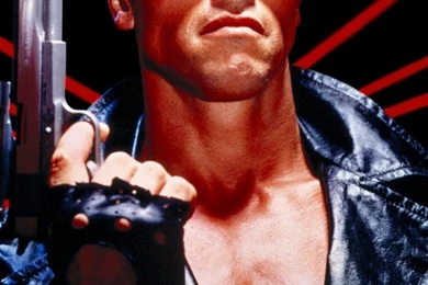 Download Wallpapers 640x960 Terminator, Arnold Schwarzenegger, Gun ...