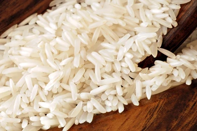 Download Wallpapers 3840x2160 Rice, Plate, Wood, White Backgrounds ...