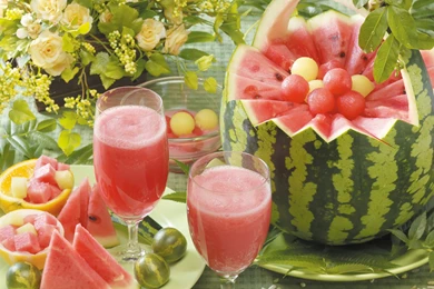 WATERMELON Melon Fruit Red Bokeh Alcohol Wallpapers