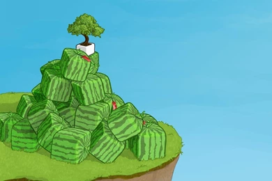 Melon Mountain Watermelons Artwork Picture Hd Wallpapers   (