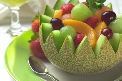 Fruit Salad In A Melon