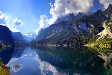 1600x900 Austrian Mountain Lake Scenery Wallpapers