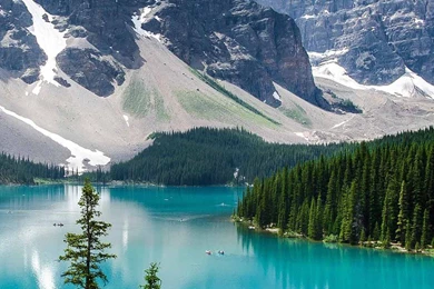 Green Lake And Mountain Scenery Samsung HD Wallpapers