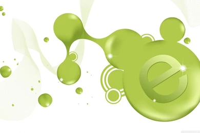 E Green Ink Drops HD Desktop Wallpapers : Widescreen : High ...