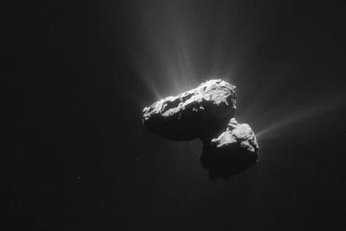 Comet 67P Tumbles Through Space
