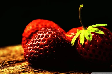 Red Strawberry HD Desktop Wallpapers : Widescreen : High Definition ...