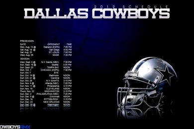 Dallas Cowboys Wallpapers Schedule