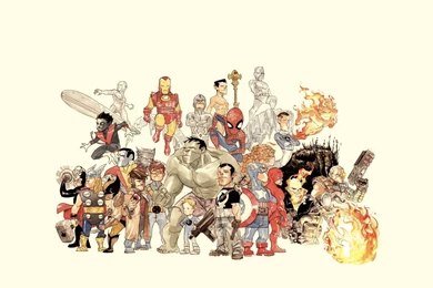 Download The Marvel Drawing Wallpaper, Marvel Drawing iPhone ...