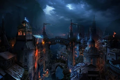 Image   Dark medieval city fantasy hd wallpaper 1920x1080 2069.jpg ...