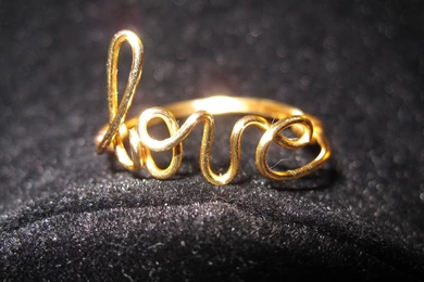 Gold Love Ring Wallpapers