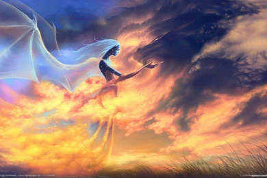 LOVE OF ANGEL WALLPAPER   (