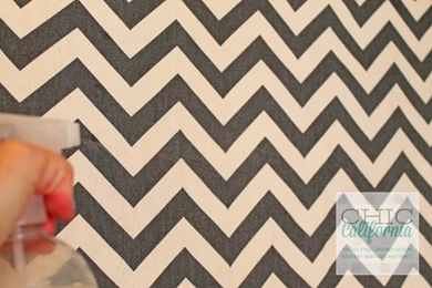 Starch + Fabric = (Removable) Faux Wallpaper!   Fun Cheap Or Free