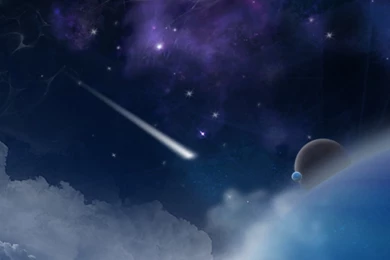 3D Space Scene iPhone Wallpapers