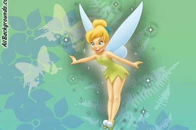 Green Tinkerbell Backgrounds   Twitter & Myspace Backgrounds