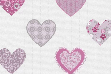 Purple And Pink Hearts Wallpapers