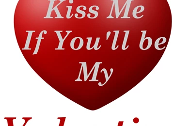 Kiss Me Valentine Day Photo